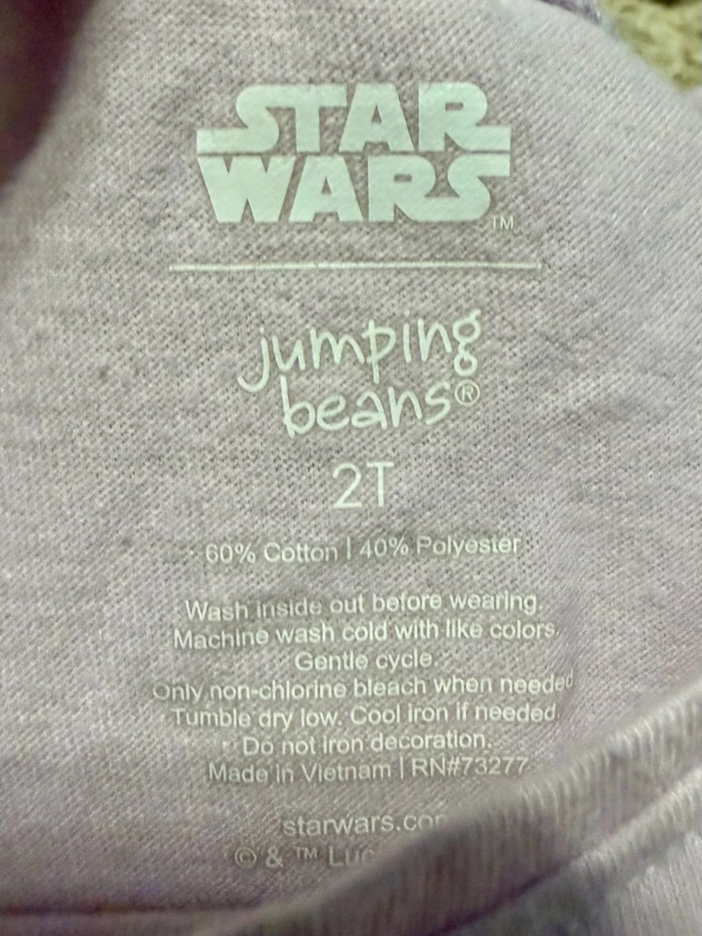Star Wars lilac short
